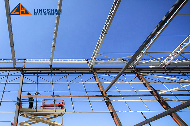 Prefab Commercial Building Steel Frame Structure Storage Warehouse Construction