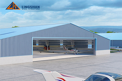 High Quality Prefabricated Steel Structure Aircraft Hangar Design