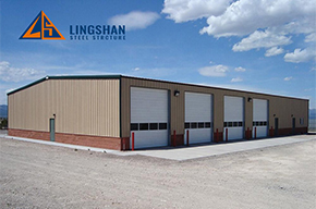 Prefab Commercial Building Steel Frame Structure Storage Warehouse Construction